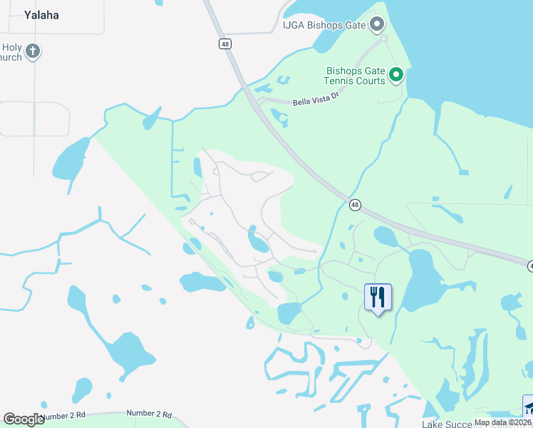 map of restaurants, bars, coffee shops, grocery stores, and more near 9539 San Fernando Court in Howey-in-the-Hills