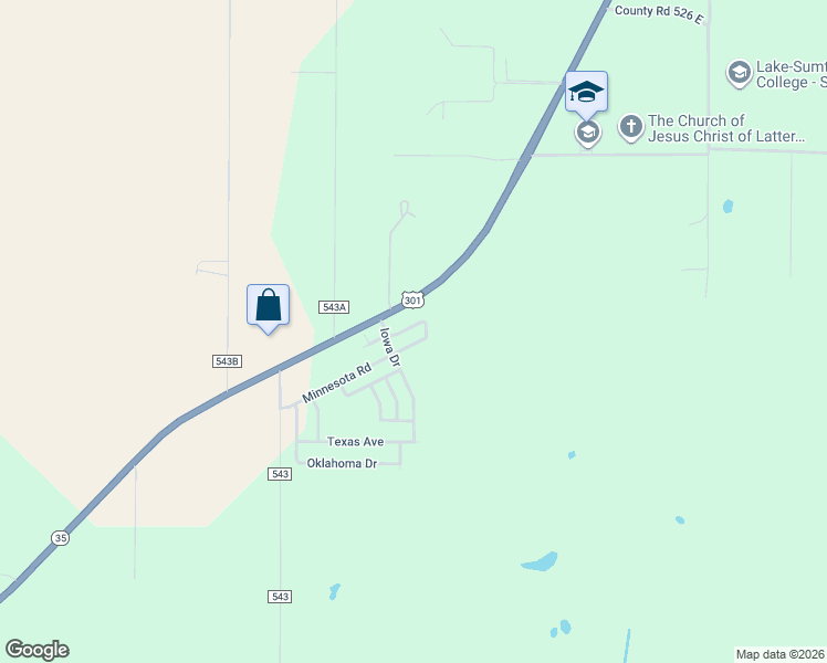 map of restaurants, bars, coffee shops, grocery stores, and more near in Sumterville