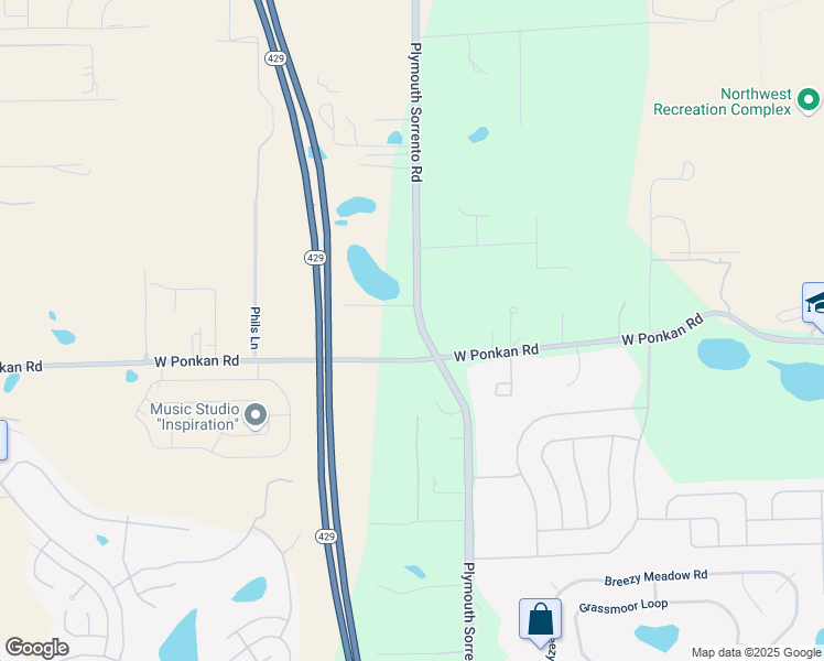 map of restaurants, bars, coffee shops, grocery stores, and more near 3000 Plymouth Sorrento Road in Apopka