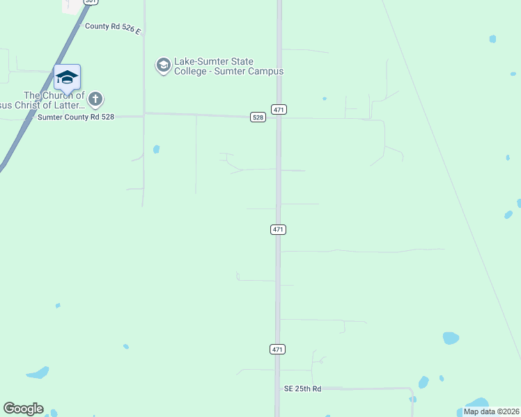map of restaurants, bars, coffee shops, grocery stores, and more near 2895 Southeast 21st Avenue in Sumterville