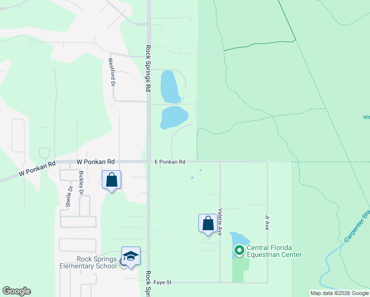map of restaurants, bars, coffee shops, grocery stores, and more near 191 East Ponkan Road in Apopka
