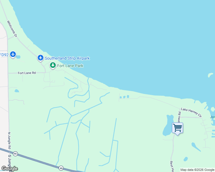 map of restaurants, bars, coffee shops, grocery stores, and more near 2540 Fort Lane Road in Geneva