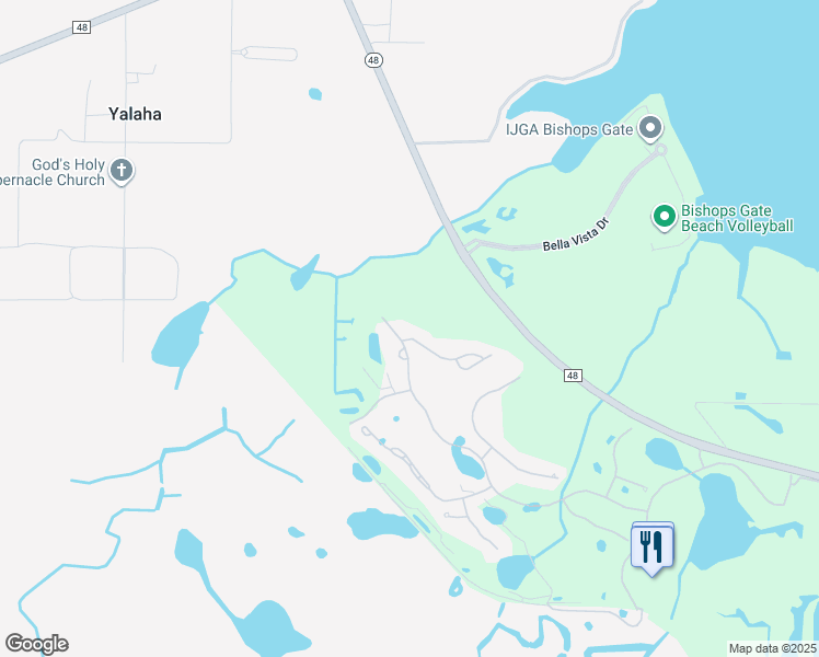 map of restaurants, bars, coffee shops, grocery stores, and more near 9401 San Miguel in Howey-in-the-Hills