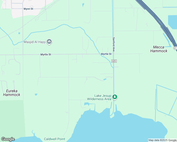 map of restaurants, bars, coffee shops, grocery stores, and more near 420 Lanark Street in Sanford