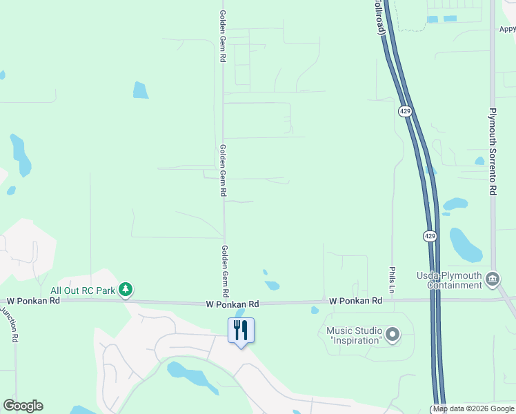 map of restaurants, bars, coffee shops, grocery stores, and more near 3337 Golden Gem Road in Apopka
