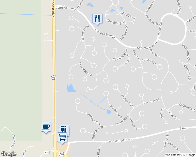 map of restaurants, bars, coffee shops, grocery stores, and more near 3 Jungleplum Court South in Homosassa