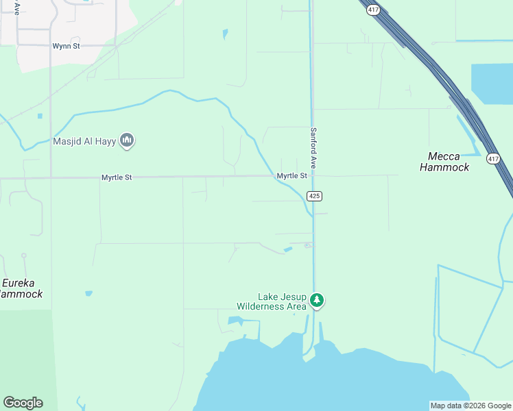 map of restaurants, bars, coffee shops, grocery stores, and more near 420 Lanark Street in Sanford