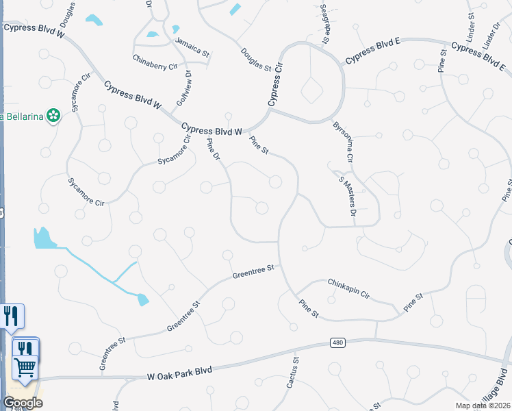 map of restaurants, bars, coffee shops, grocery stores, and more near 9 Fig Court East in Homosassa