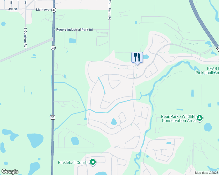 map of restaurants, bars, coffee shops, grocery stores, and more near 26809 Augusta Springs Circle in Leesburg