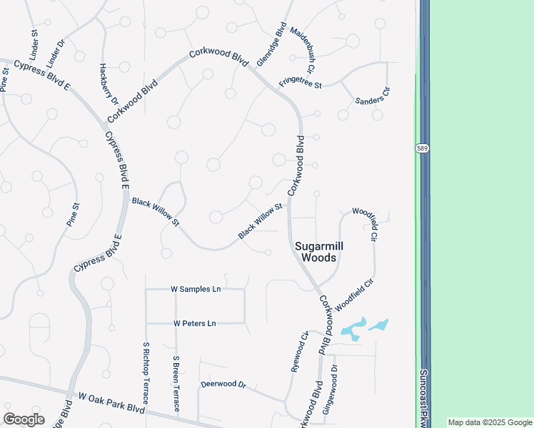 map of restaurants, bars, coffee shops, grocery stores, and more near 63 Black Willow Street in Homosassa