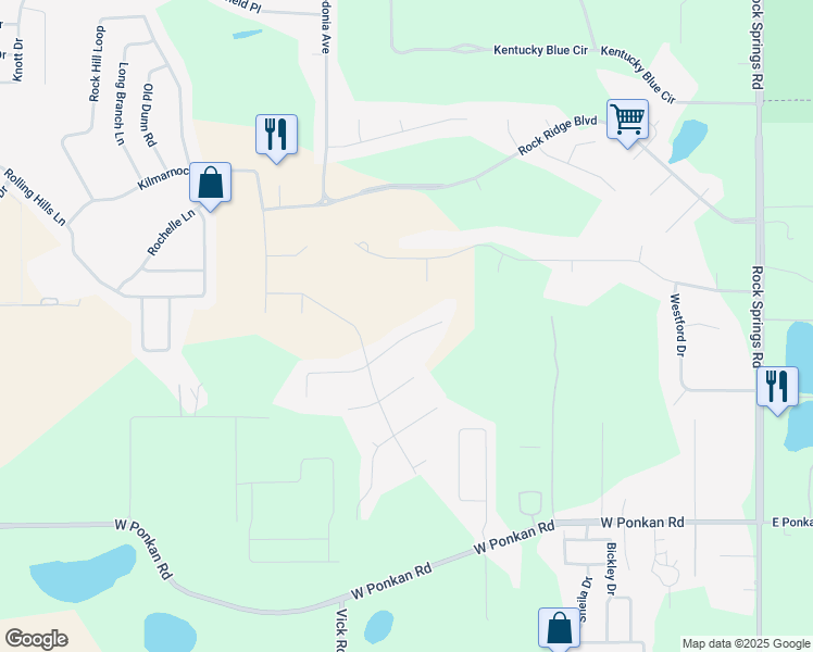 map of restaurants, bars, coffee shops, grocery stores, and more near 541 Hebrides Court in Apopka
