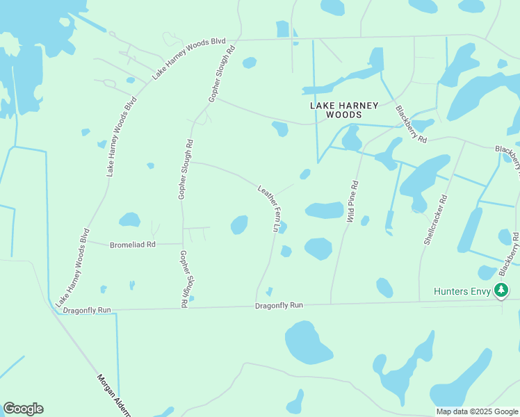 map of restaurants, bars, coffee shops, grocery stores, and more near 980 Leather Fern Lane in Mims