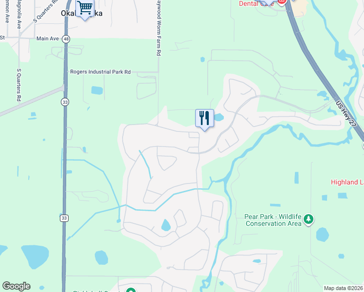 map of restaurants, bars, coffee shops, grocery stores, and more near 4334 Arlington Ridge Boulevard in Leesburg
