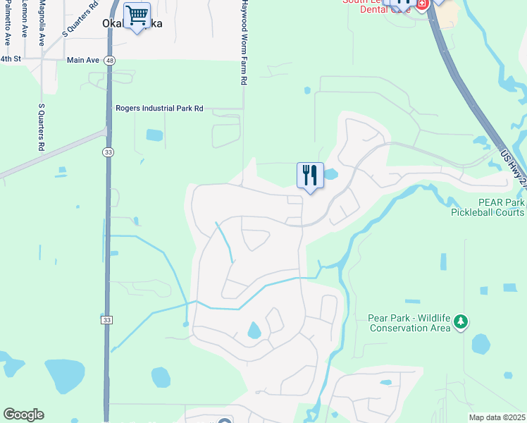 map of restaurants, bars, coffee shops, grocery stores, and more near 4334 Arlington Ridge Boulevard in Leesburg