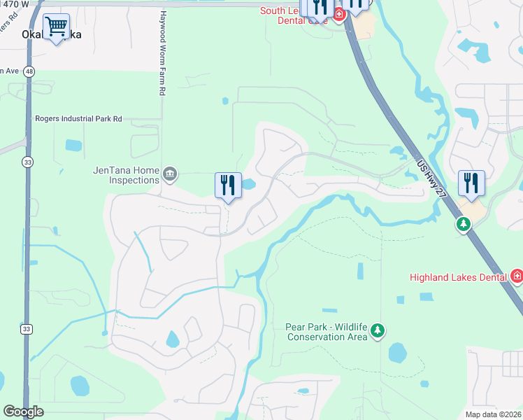 map of restaurants, bars, coffee shops, grocery stores, and more near 26823 Bull Run in Leesburg