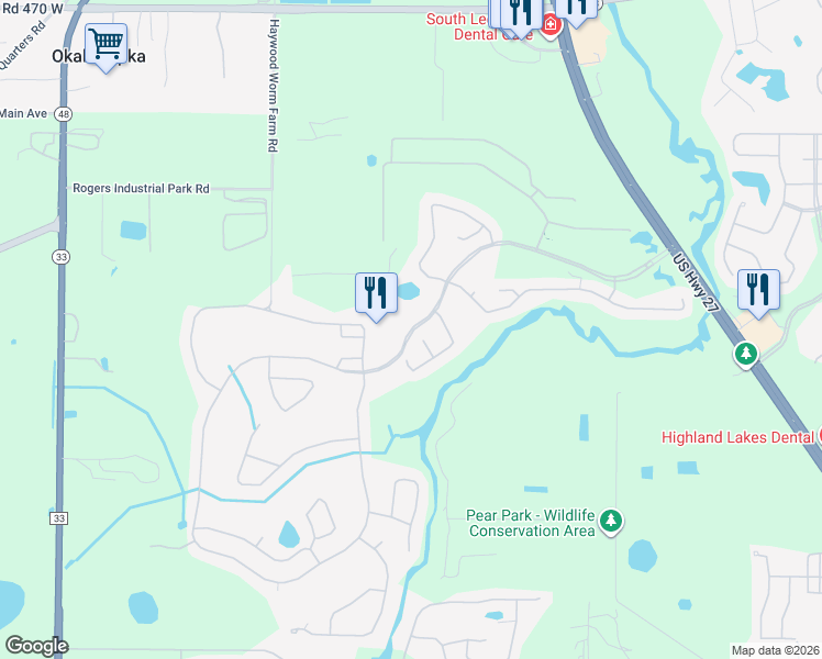 map of restaurants, bars, coffee shops, grocery stores, and more near 4950 Arlington Ridge Boulevard in Leesburg