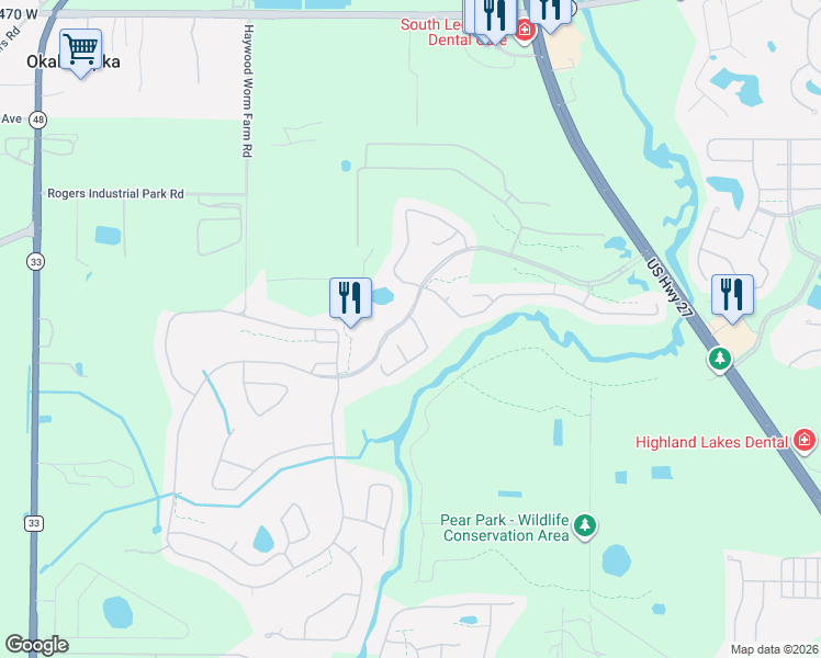 map of restaurants, bars, coffee shops, grocery stores, and more near 26823 Bull Run in Leesburg