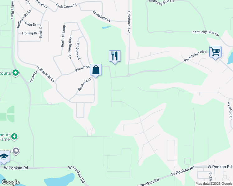 map of restaurants, bars, coffee shops, grocery stores, and more near 684 Grampian Court in Apopka