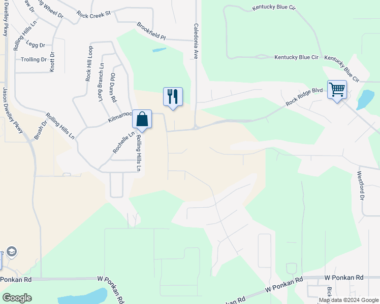 map of restaurants, bars, coffee shops, grocery stores, and more near 652 Grampian Court in Apopka
