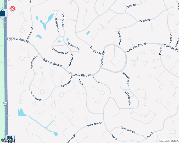 map of restaurants, bars, coffee shops, grocery stores, and more near 46B Cypress Circle in Homosassa
