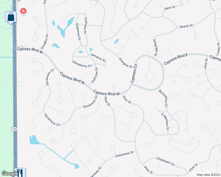 map of restaurants, bars, coffee shops, grocery stores, and more near 2 Cypress Run in Homosassa