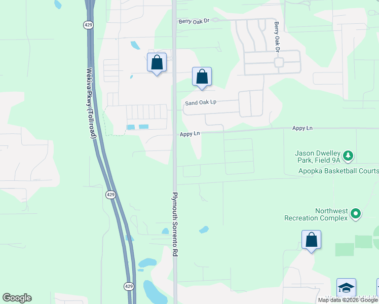 map of restaurants, bars, coffee shops, grocery stores, and more near 3901 Plymouth Sorrento Road in Apopka