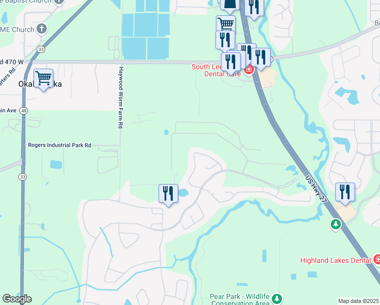 map of restaurants, bars, coffee shops, grocery stores, and more near 27031 Camerons Run in Leesburg