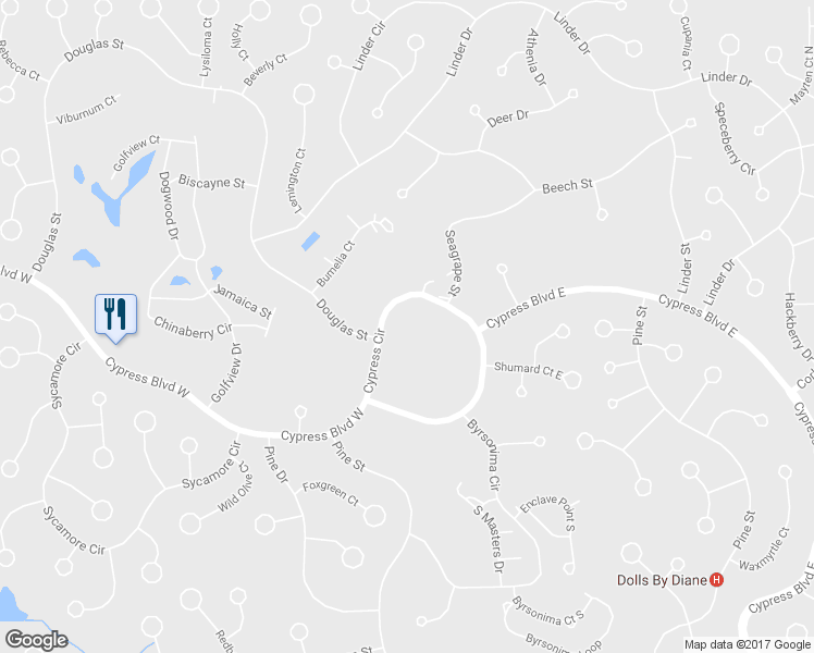 map of restaurants, bars, coffee shops, grocery stores, and more near 2 Cypress Circle in Homosassa