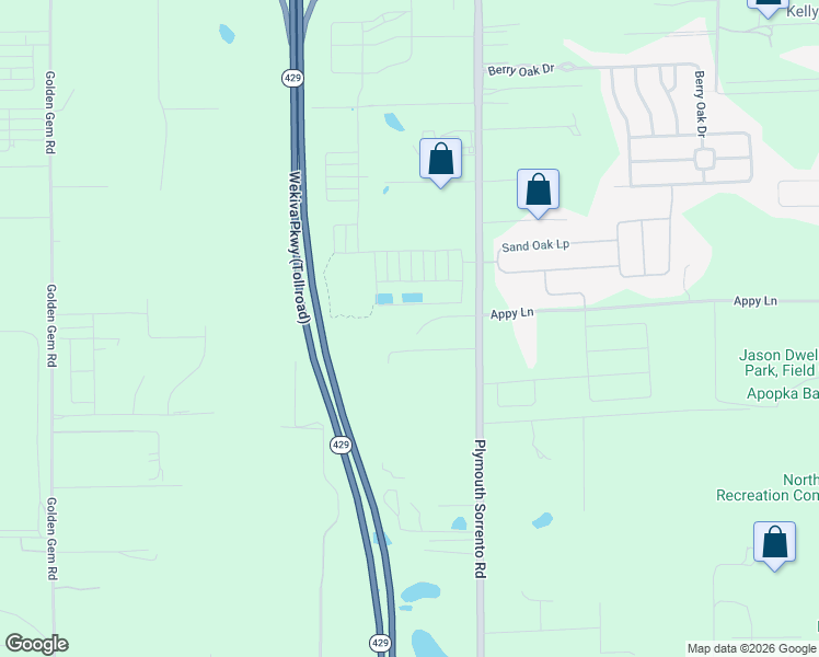 map of restaurants, bars, coffee shops, grocery stores, and more near 3984 Plymouth Sorrento Road in Apopka