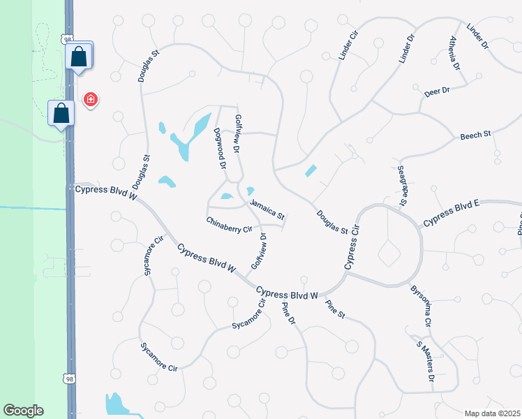 map of restaurants, bars, coffee shops, grocery stores, and more near 8 Chinaberry Circle in Homosassa