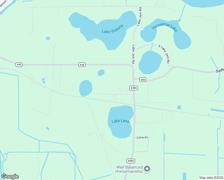 map of restaurants, bars, coffee shops, grocery stores, and more near 27205 County Road 448A in Mount Dora