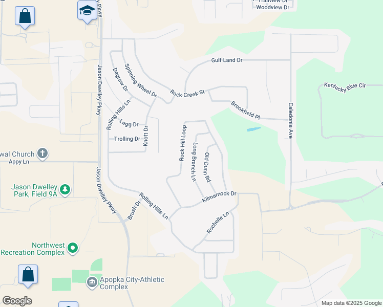 map of restaurants, bars, coffee shops, grocery stores, and more near 3952 Long Branch Lane in Apopka