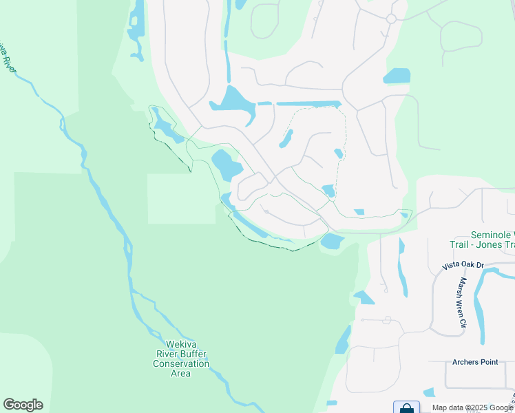 map of restaurants, bars, coffee shops, grocery stores, and more near 3203 Players View Circle in Longwood