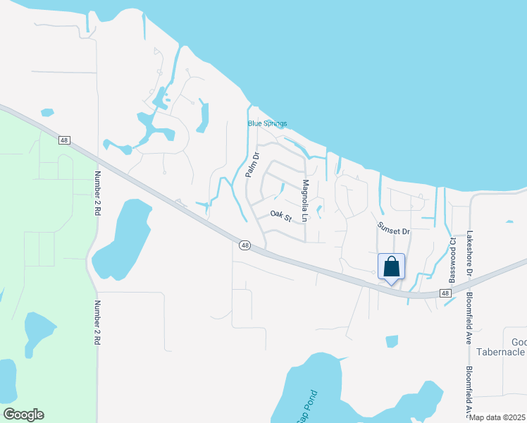 map of restaurants, bars, coffee shops, grocery stores, and more near 4 Oak Street in Yalaha