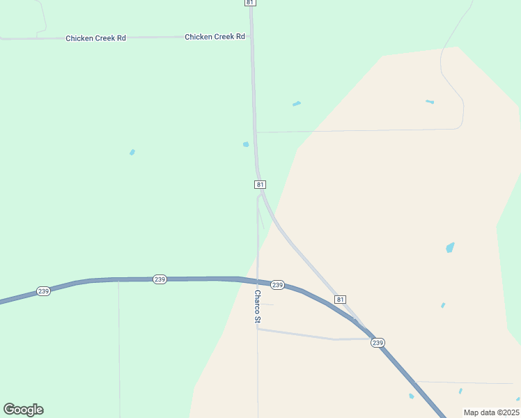 map of restaurants, bars, coffee shops, grocery stores, and more near 67 Charco Street in Goliad