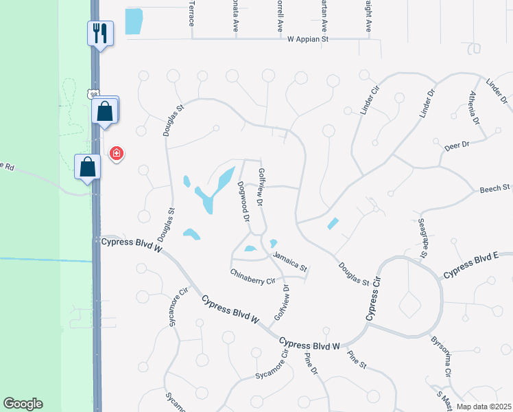 map of restaurants, bars, coffee shops, grocery stores, and more near 13 Dogwood Drive in Homosassa
