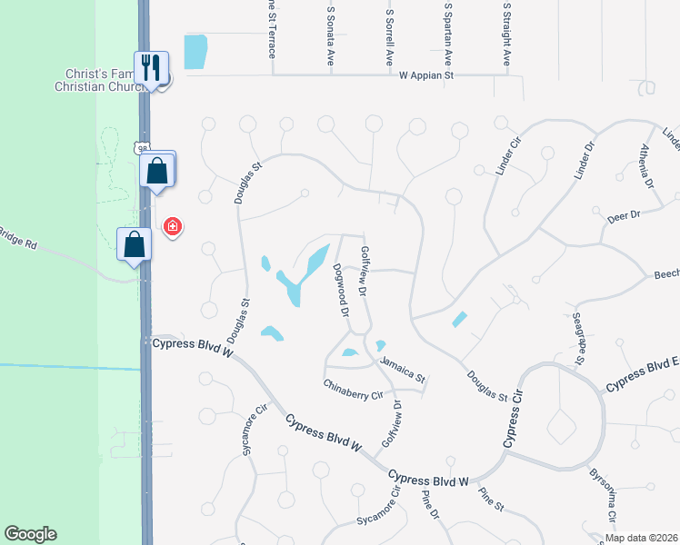 map of restaurants, bars, coffee shops, grocery stores, and more near 37 Dogwood Drive in Homosassa