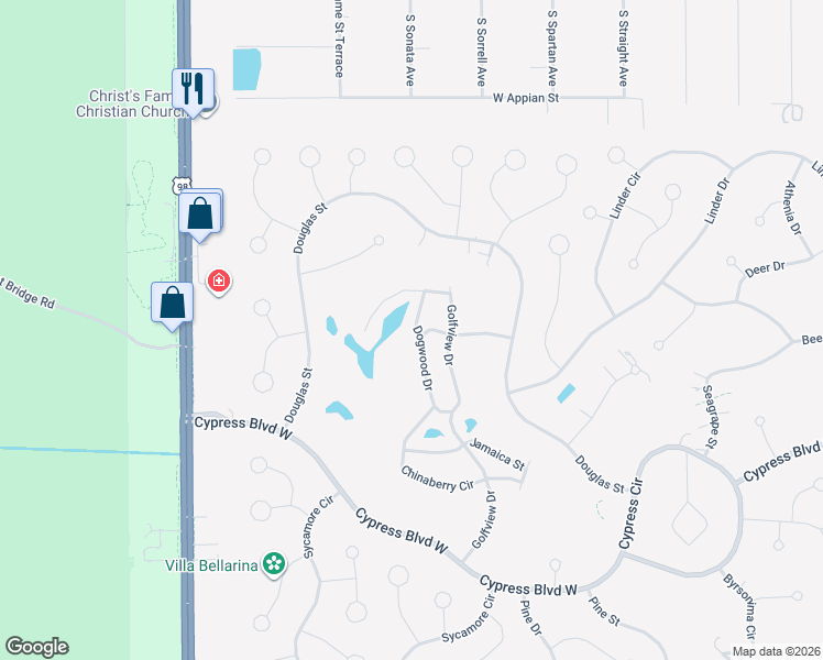 map of restaurants, bars, coffee shops, grocery stores, and more near 37 Dogwood Drive in Homosassa