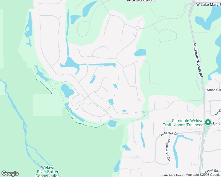 map of restaurants, bars, coffee shops, grocery stores, and more near 2074 Ackola Point in Longwood