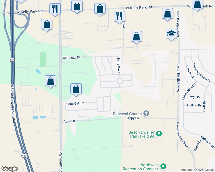 map of restaurants, bars, coffee shops, grocery stores, and more near 2632 Woodbark Street in Apopka