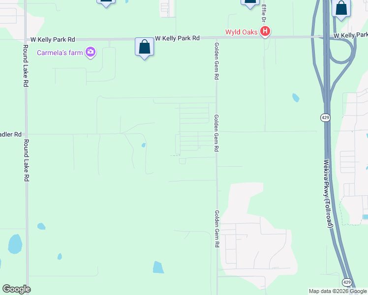 map of restaurants, bars, coffee shops, grocery stores, and more near 4160 Golden Gem Road in Apopka