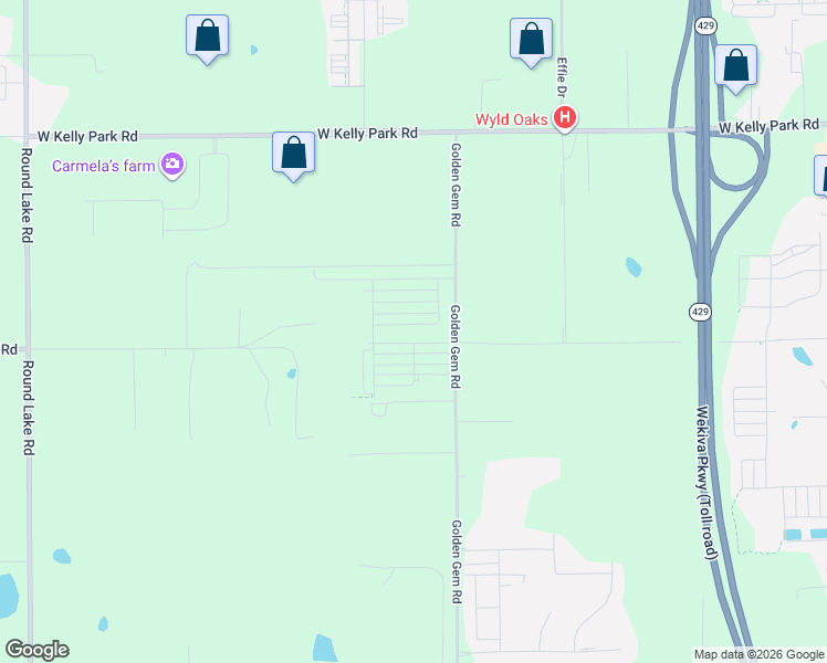 map of restaurants, bars, coffee shops, grocery stores, and more near 4340 Golden Gem Road in Apopka