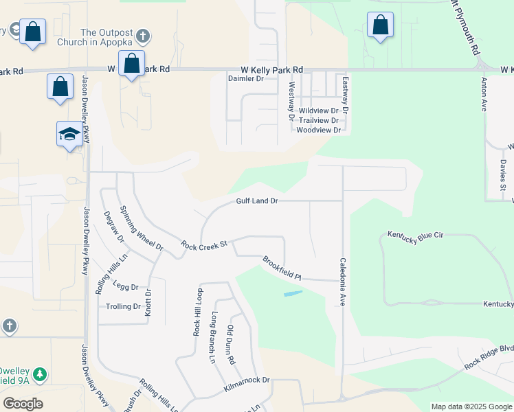 map of restaurants, bars, coffee shops, grocery stores, and more near 882 Gulf Land Drive in Apopka