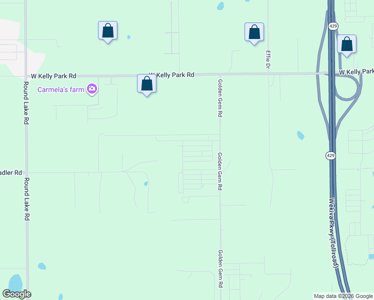 map of restaurants, bars, coffee shops, grocery stores, and more near 4550 Golden Gem Road in Apopka