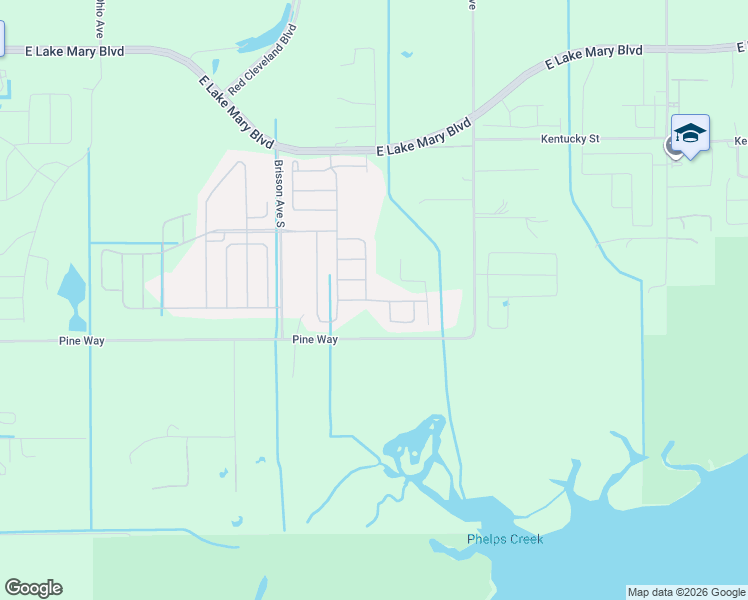 map of restaurants, bars, coffee shops, grocery stores, and more near 2714 Magpie Way in Sanford