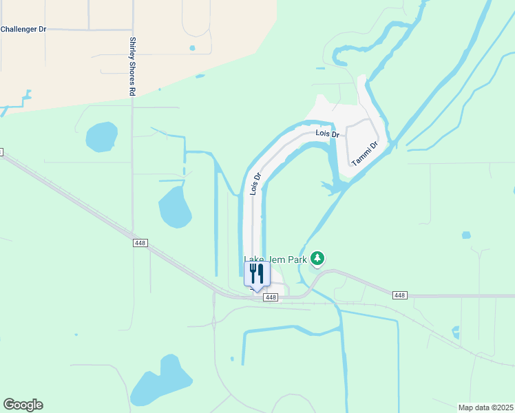 map of restaurants, bars, coffee shops, grocery stores, and more near 27850 Lois Drive in Tavares
