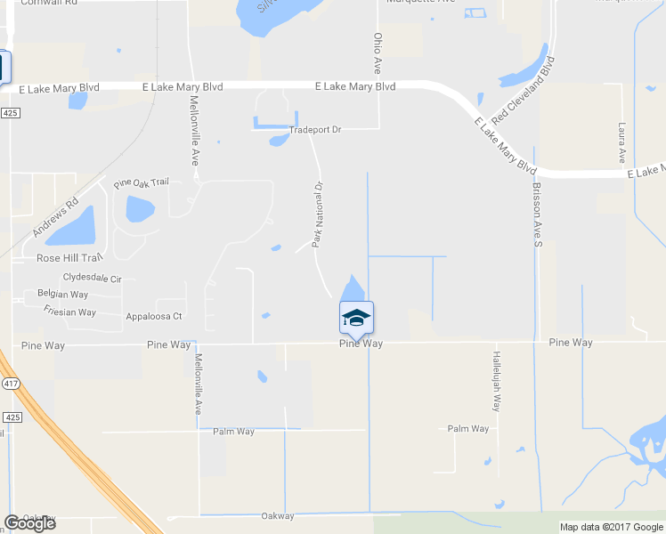 map of restaurants, bars, coffee shops, grocery stores, and more near 315 Park National Drive in Sanford