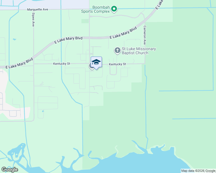 map of restaurants, bars, coffee shops, grocery stores, and more near 3391 Eaglewoods Trail in Sanford