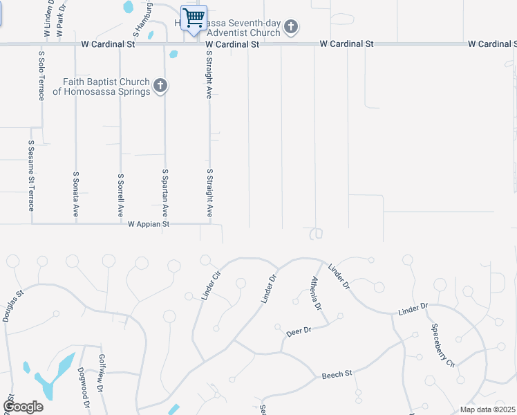 map of restaurants, bars, coffee shops, grocery stores, and more near 7361 South Finale Point in Homosassa