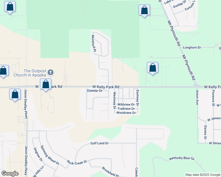 map of restaurants, bars, coffee shops, grocery stores, and more near 4943 Kati Lynn Drive in Apopka